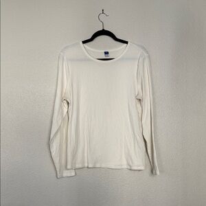 Old Navy Cream Long Sleeve Top